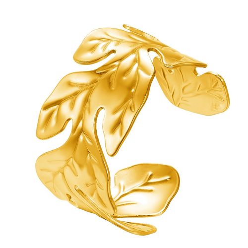 2025 Bestseller - Women's Leaf Design Golden Bracelet - Fashionable Golden Bracelet - Unstructured Open Style Wide-Wrist Sleeve Clasp Necklace - Jewelry Gift（Multiple styles are available for selection.））