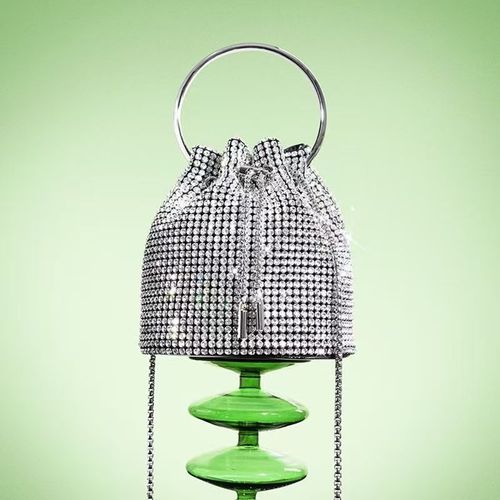 Rhinestone Evening Bag Bling Purse Sparkly Diamond Clutch Purse for Women Shoulder Handbag Cocktail Party Wedding Prom