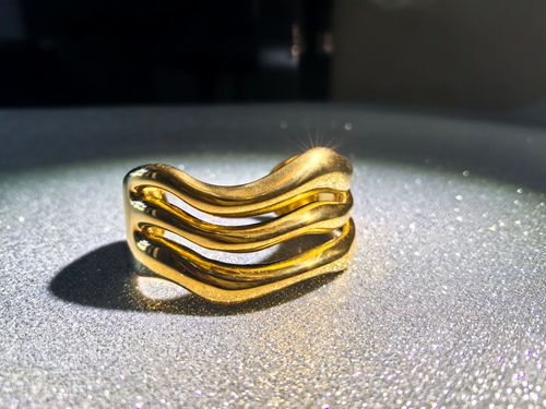 2025 Bestseller - Women's Leaf Design Golden Bracelet - Fashionable Golden Bracelet - Unstructured Open Style Wide-Wrist Sleeve Clasp Necklace - Jewelry Gift（Multiple styles are available for selection.））