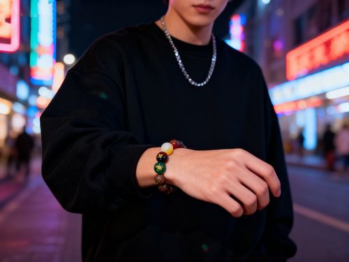 Unique fragrance five-element agate bracelet, suitable for various occasions such as business banquets and other events, bringing good luck and prosperity