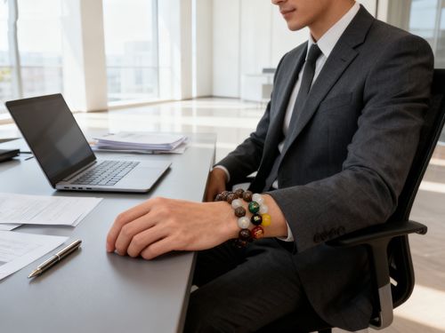 Unique fragrance five-element agate bracelet, suitable for various occasions such as business banquets and other events, bringing good luck and prosperity