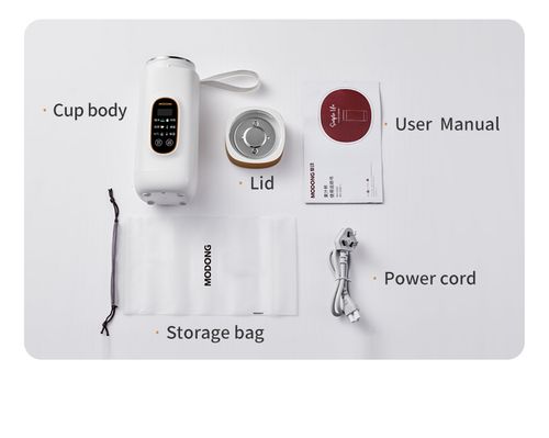 Electric hot water cup - stainless steel mini portable travel electric water warmer - 650ml insulated water jug