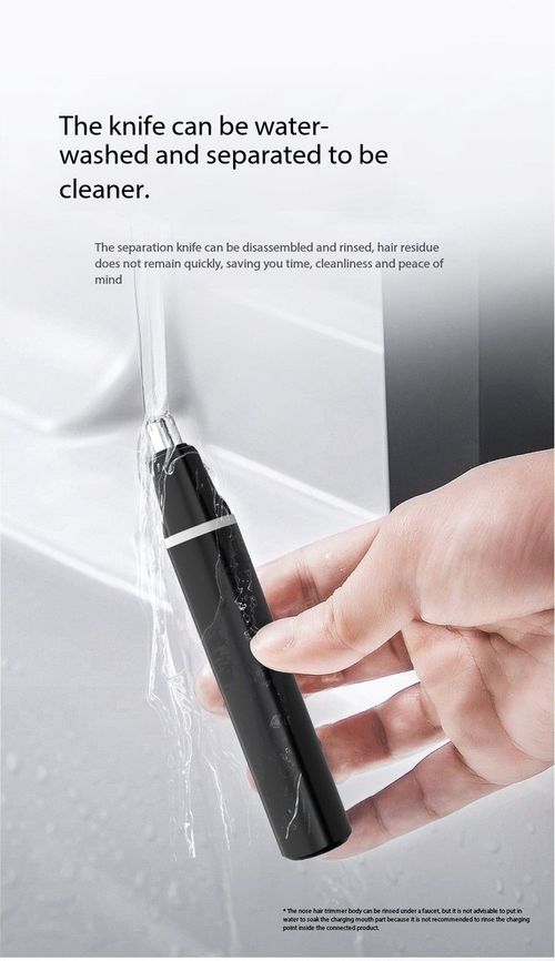 Electric Nose Hair Trimmer Waterproof USB Rechargeable Painless Ear Nose Grooming Device Portable Men Women Personal Care Trimmer