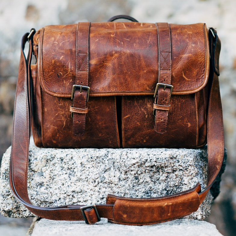 Vintage Leather Messenger Bag