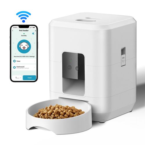 New pet smart feeder for dogs and cats automatic feeding bowl timing quantitative wif remote feeding