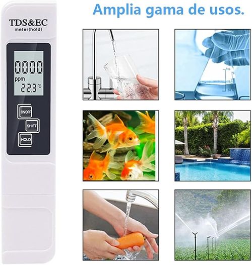 Water Quality Tester,Digital TDS EC Meter with Range 0-9990,Multifunctional 3 in 1