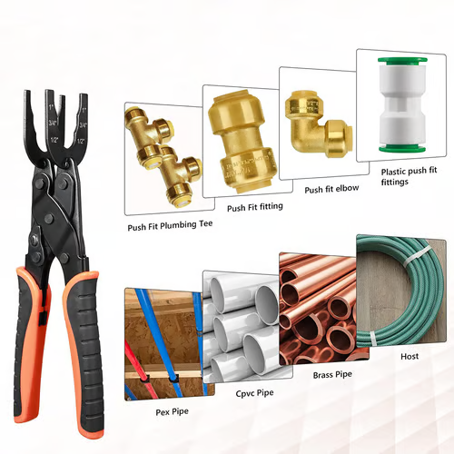 Disconnect Pliers - For Removing Brass Push-In, Push-In Connections