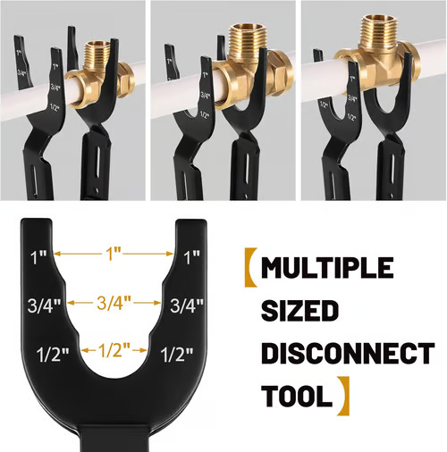 Disconnect Pliers - For Removing Brass Push-In, Push-In Connections