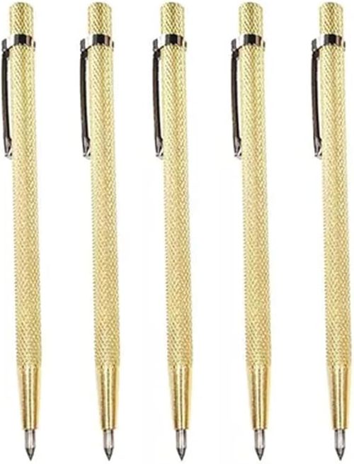 Scriber Marking Tools, 4Pcs Premium Aluminium Tungsten Carbide Tip Scriber, Etching Engraving Scriber Pen for Glass, Ceramics, Metal Sheet