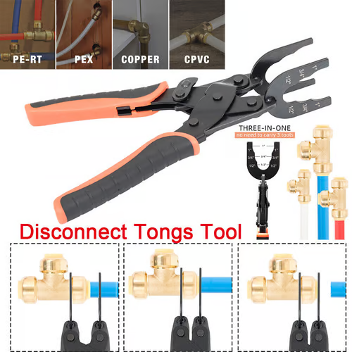 Disconnect Pliers - For Removing Brass Push-In, Push-In Connections