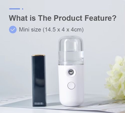Mini Facial Moisture Meter with Nano Mist Sprayer