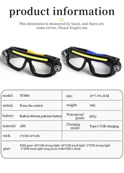 New Multi-Function Glasses Light