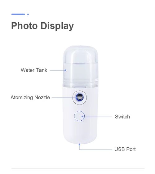 Mini Facial Moisture Meter with Nano Mist Sprayer