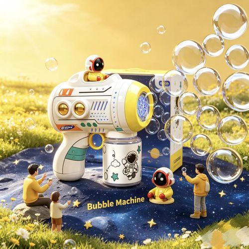 Easy operation for kids, enjoy happy bubble time anytime anywhere.