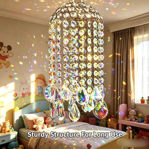 Colorful Crystal Wind Chime - Rainbow Light Decor