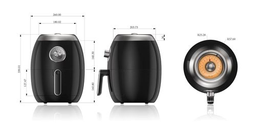 Mini Electric Pan Vacuum Air Fryer