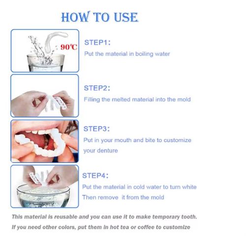 New-style dentures, smile veneers and orthodontic appliances