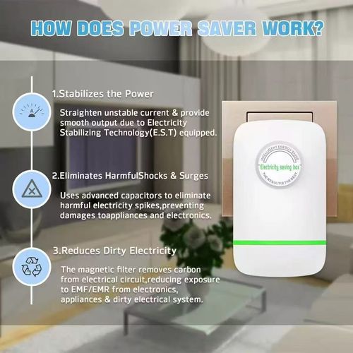 Electricity Saving Box Smart Power Saver Device Home Energy Saver Plug Voltage Stabilizer for Home