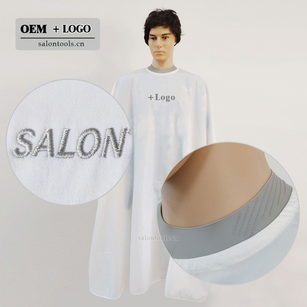 salon barber shaving cape embroidery brand custom cutting cape wholesaler