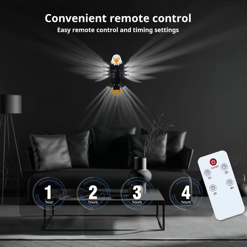✨Black Eagle Wall Lamp | Modern LED Wall Decor | Mood Light for Parties and Holidays
