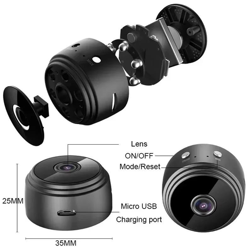 1080p Magnetic Upgrade Mini WIFI Camera Wide Angle