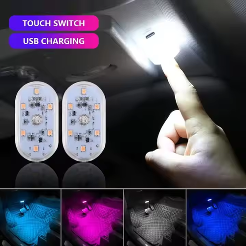 Car colorful charging touch light (pack of four)