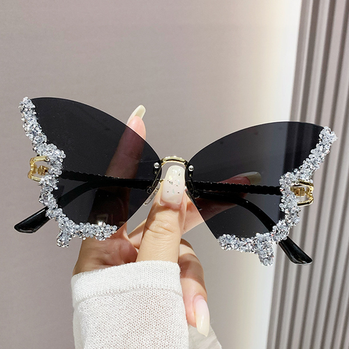 Stylish Diamond Butterfly Sunglasses