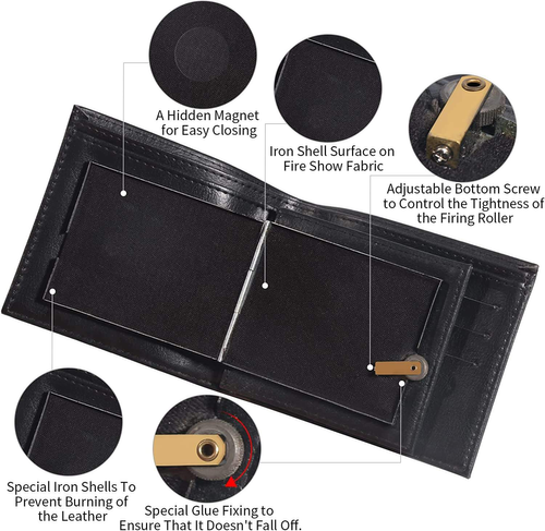 🔥The Fire Wallet (Lighter Fluid Not Included) - Holds Cash, Cards, & Photos💼
