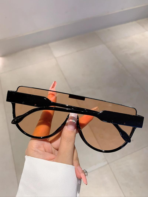 Summer Trendy Shield Frame Thin Stylish Glasses Trends for Women