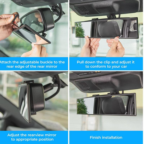 11.81Wide-Angle Panoramic Rearview Mirror – Drive Safer, Eliminate Blind Spots 🚗✨