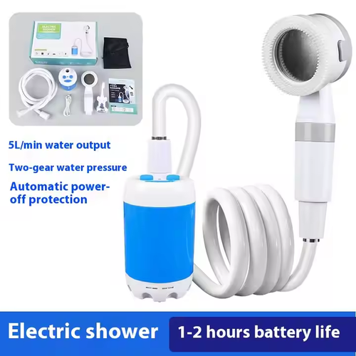 Portable Outdoor Shower – 5L-min Battery-Powered Sprayer for Beach, Car Wash & Garden Use