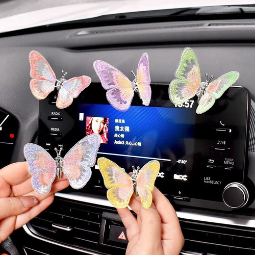 (4pcs buy one get three free)Magical Moving Butterfly Car Decorations+Home decor – Make Your Ride Beautiful 🦋✨