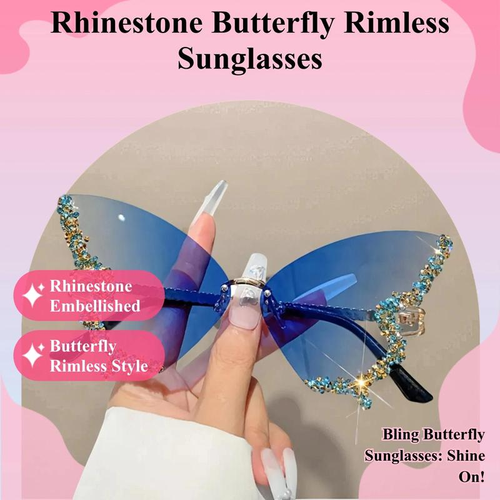 Stylish Diamond Butterfly Sunglasses