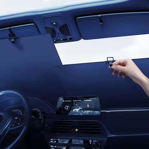A pair of luxury retractable car sunshades (available on any model) - the ultimate wind protection for those hot summer days | Perfect for Ghanaian car owners