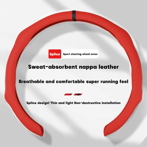 ✨🚘 Upgrade Your Ride —Napa Nappa Leather 5D Universal Steering Wheel Cover UltraBreathable