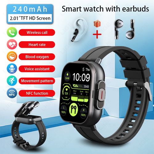 Introducing the Ultimate Wearable Fusion: Smartwatch & Earbuds in One!