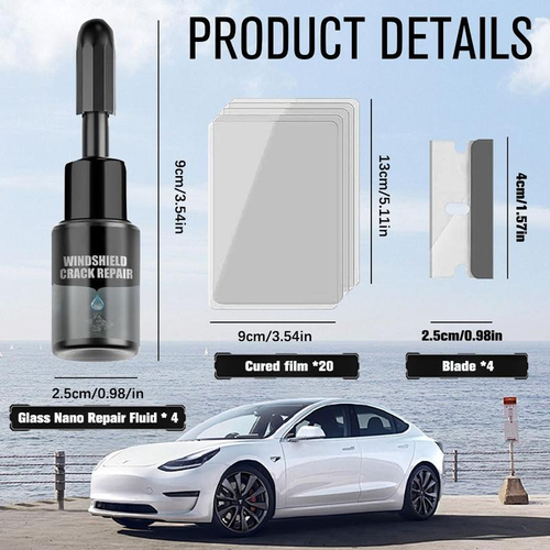 Fix Cracked Windshields in Minutes! 🚗✨ Nano Glass Repair Kit – Easy, Fast, Durable! 🔧