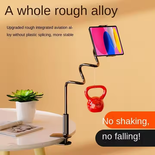 360-degree rotating tablet and phone stand, adjustable bedside stand with flexible screw base, suitable for all tablets and smartphones🛌📲