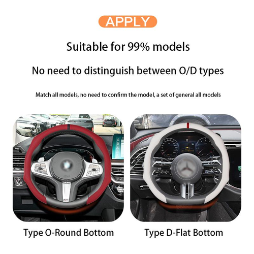 ✨🚘 Upgrade Your Ride —Napa Nappa Leather 5D Universal Steering Wheel Cover UltraBreathable