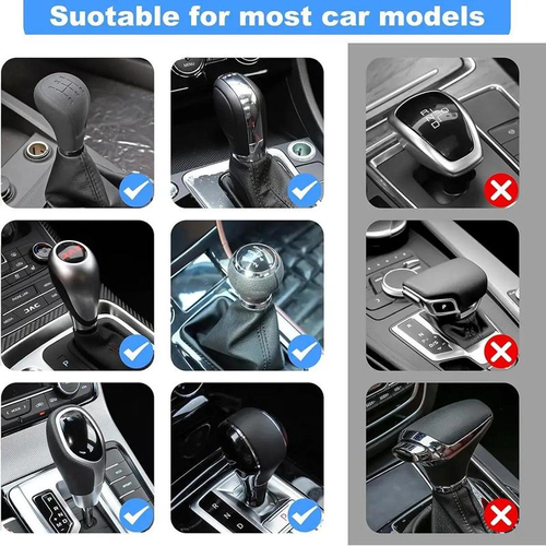 SANN Gear Shift Hoodie, Gear Shift Cover,  Mini Hoodie for Car Shifter（Black + blue 2-piece suit）
