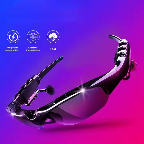 Smart Sport Sunglass – Bluetooth Audio, Foldable Flip-Up Lens, Mirror Coated, Adjustable Fit🔊🌟