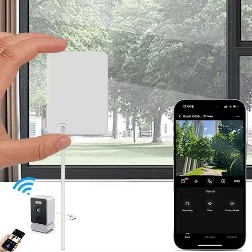 HD 3MP with Velc Ro 2.4G WiFi Starlight Night Vision Window Camera with Night Vision and Motion Alert🛡️