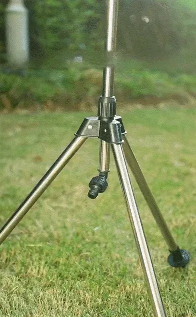 🌱Stainless Steel Rotary Irrigation Tripod Telescopic Support Sprinkler