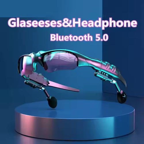 Smart Sport Sunglass – Bluetooth Audio, Foldable Flip-Up Lens, Mirror Coated, Adjustable Fit🔊🌟