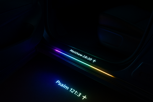 ✨ Christian LED Welcome Pedal – ✝️A personalized LED car threshold light with Bible verses.