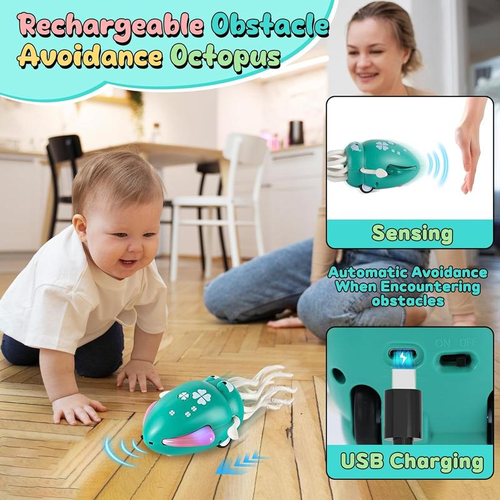 Dancing Octopus Toys, Crawling Octopus With Light And Music Toys Gifts