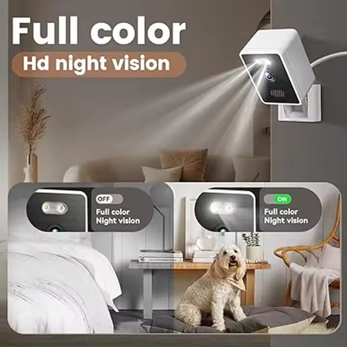 HD 3MP with Velc Ro 2.4G WiFi Starlight Night Vision Window Camera with Night Vision and Motion Alert🛡️