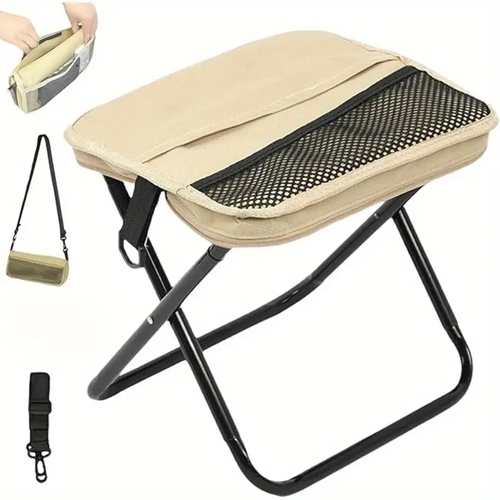 2-in-1 Shoulder Bag 👜 + Folding Chair 🪑 – Perfect for Queuing, BBQs & Outdoor Fun!