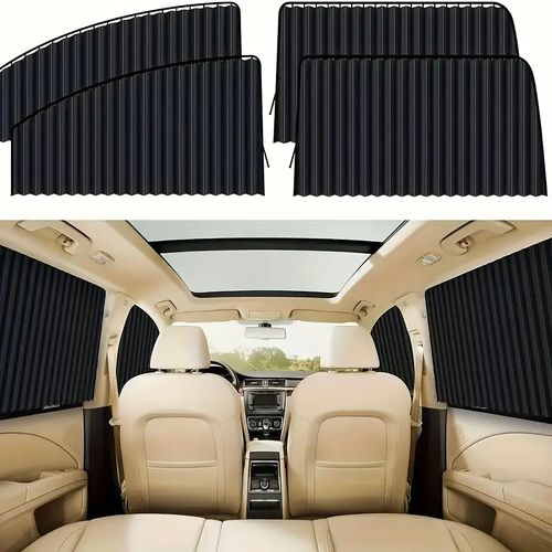 4-Pack Car Sun Visor Window Privacy Magnetic Sunshade Windshield Sunshade Protection Heat Insulation Side Visor (Suitable for Any Car Model)🚗