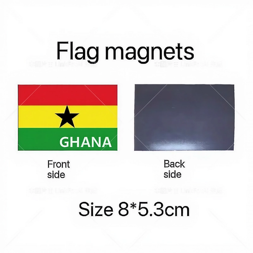 🇬🇭 Magnetic Ghana Flag Car Sticker&I Love Ghana Car Magnetic Sticker – Show your pride everywhere you drive! 🚗